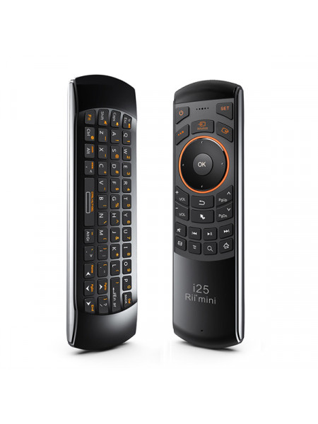 RII WIRELESS AIR MOUSE CONTROL DUAL SIDED WITH QWERTY KEYBOARD 