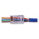 RJ45 CAT6 EZ crimp pass through plug