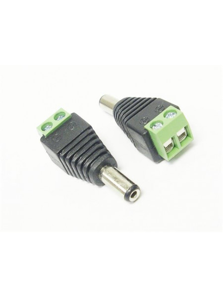 Inline DC plug male 2.1mm