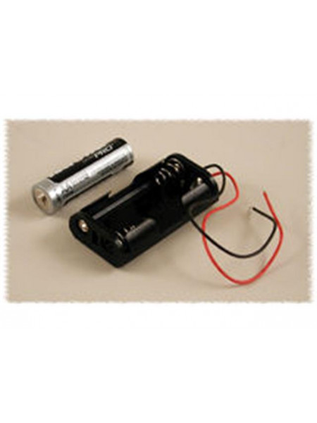 Battery Holder for 2xAA Batteries with wire leads