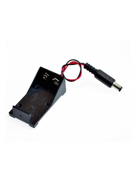 Battery holder with DC connector