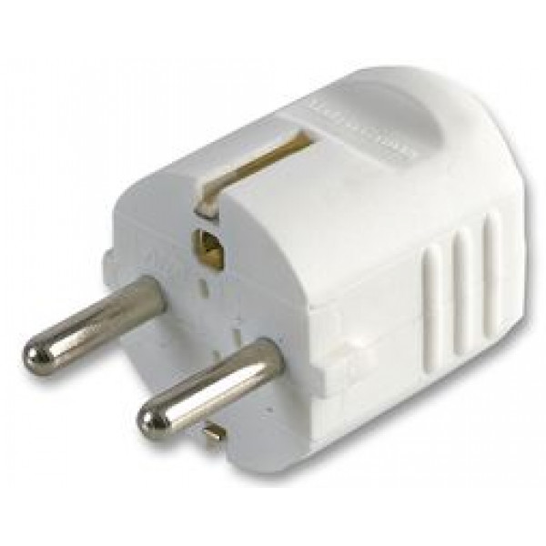 Schuko 2 pin round plug top Schuko 2 pin round plug top